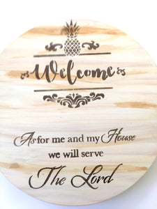 Serve The Lord Lazy Susan Turntable 18"