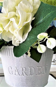 Garden Hydrangea Flower Arrangement 16" diameter
