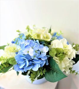 Garden Hydrangea Flower Arrangement 16" diameter