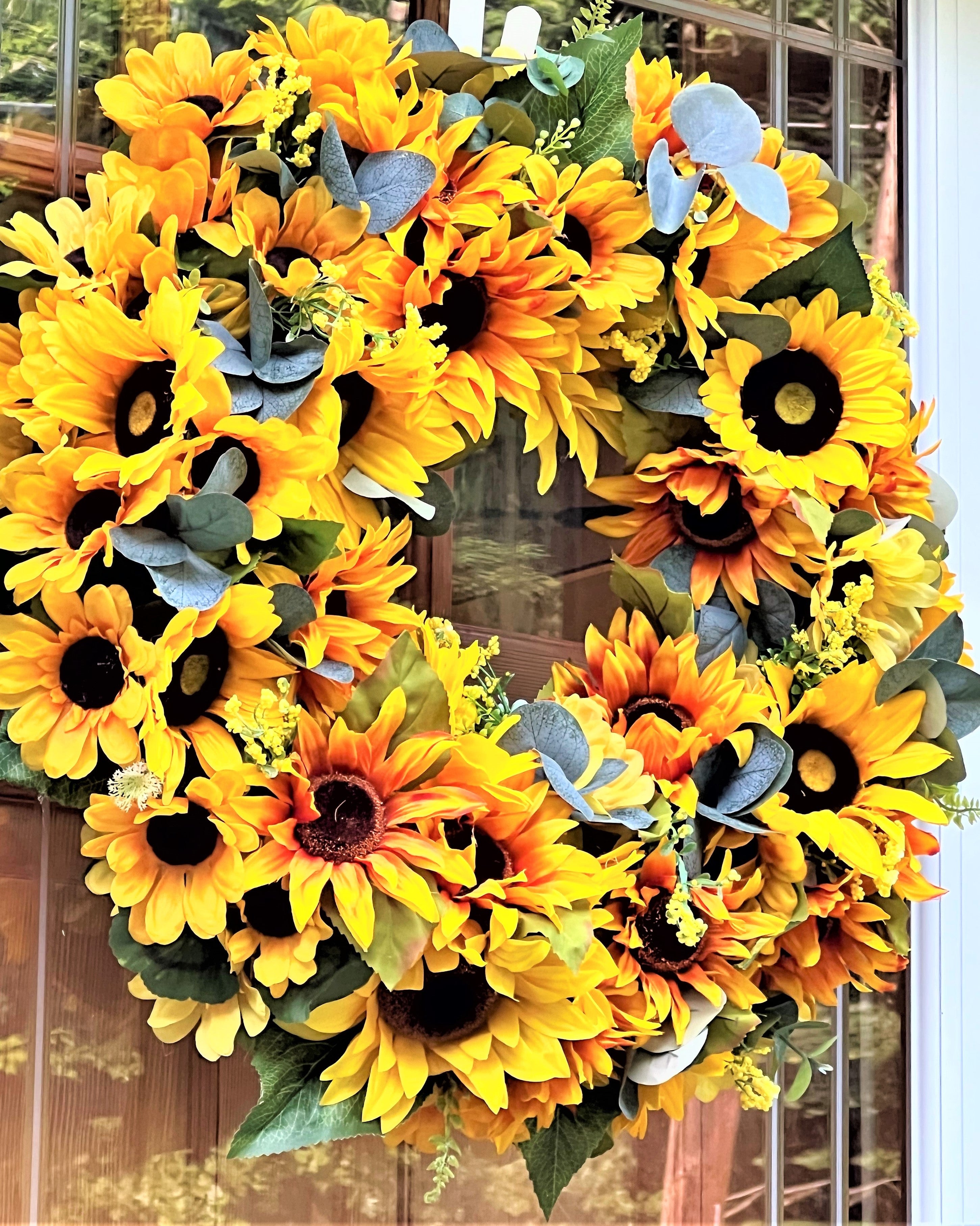 Sunflower Wreath 24 Inches Diameter