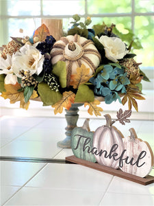 Centerpiece- Give Thanks Pumpkin Centerpiece 20" Diameter 16" H