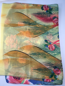 Summer Garden Scarf 58 x 20"