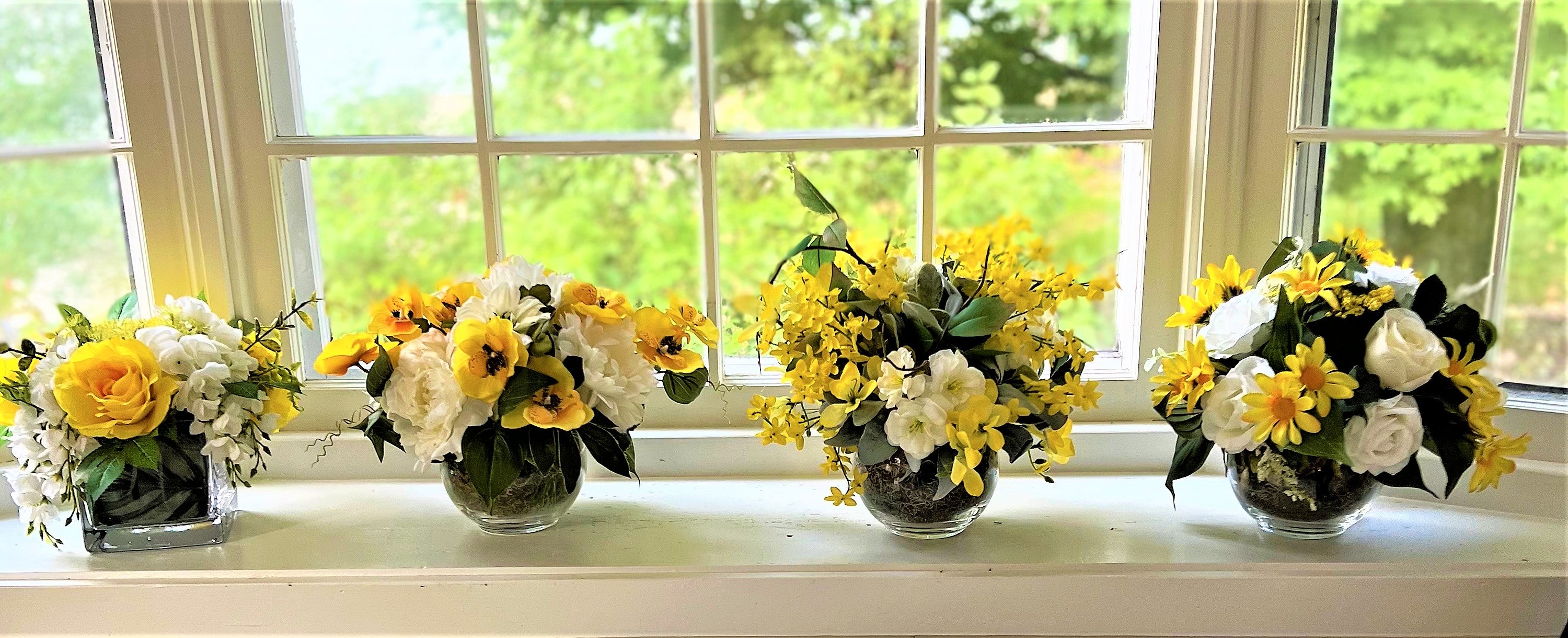 Party-Birthday-Wedding-Shower Flowers Arrangements 10"H X12" W