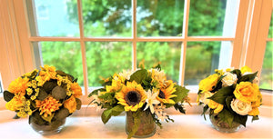 Party-Birthday-Wedding-Shower Flowers Arrangements 10"H X12" W