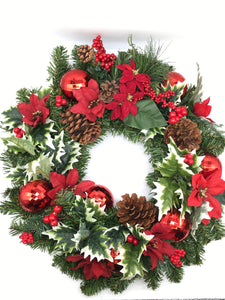 Happy Holiday Wreath 24"
