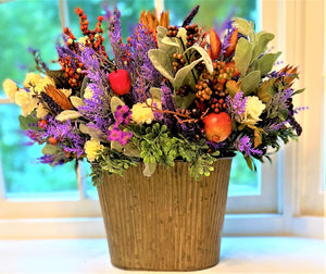 Fall Décor- Floor Fall flower arrangement- Large table Centerpiece  23" L X 18" W X 20" H