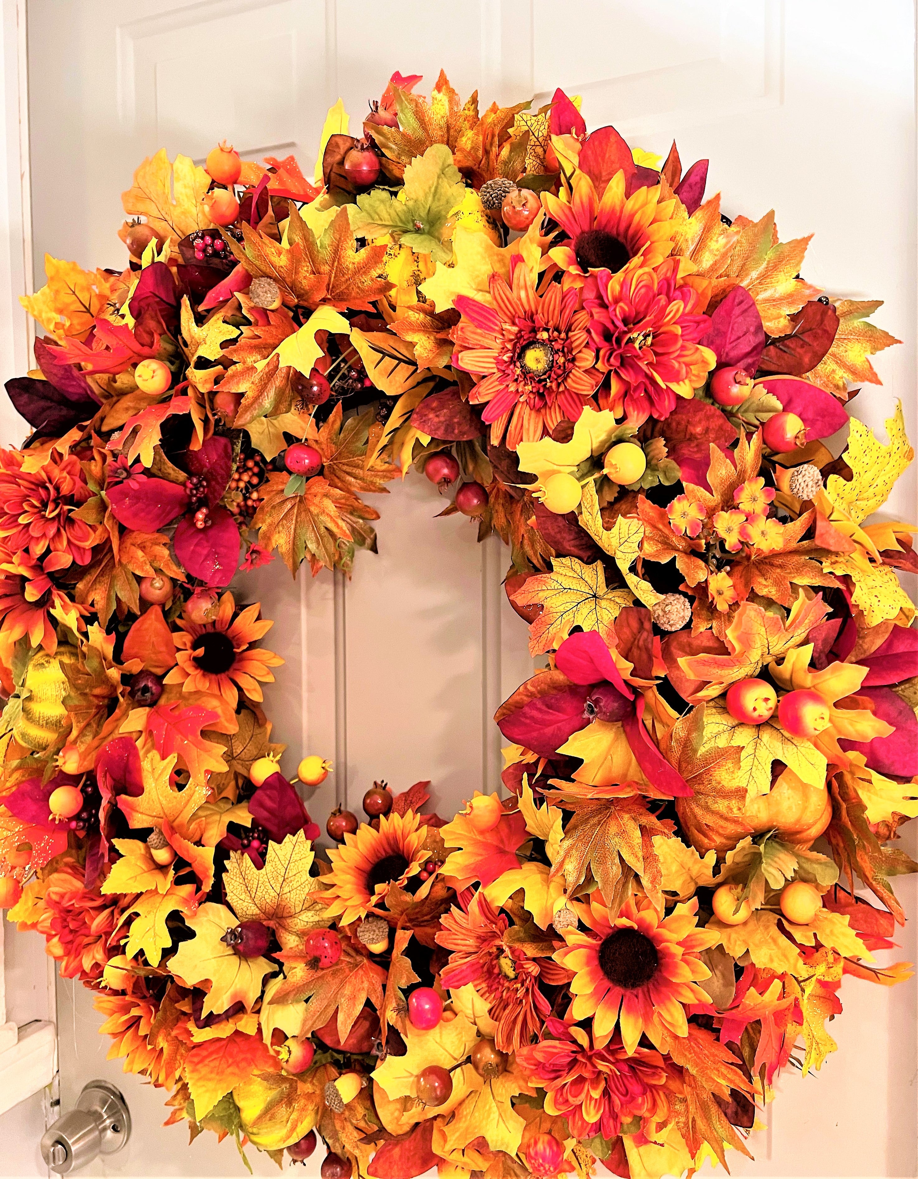 The Ultimate Fall Wreath 30 inches Diameter X 6 Depth