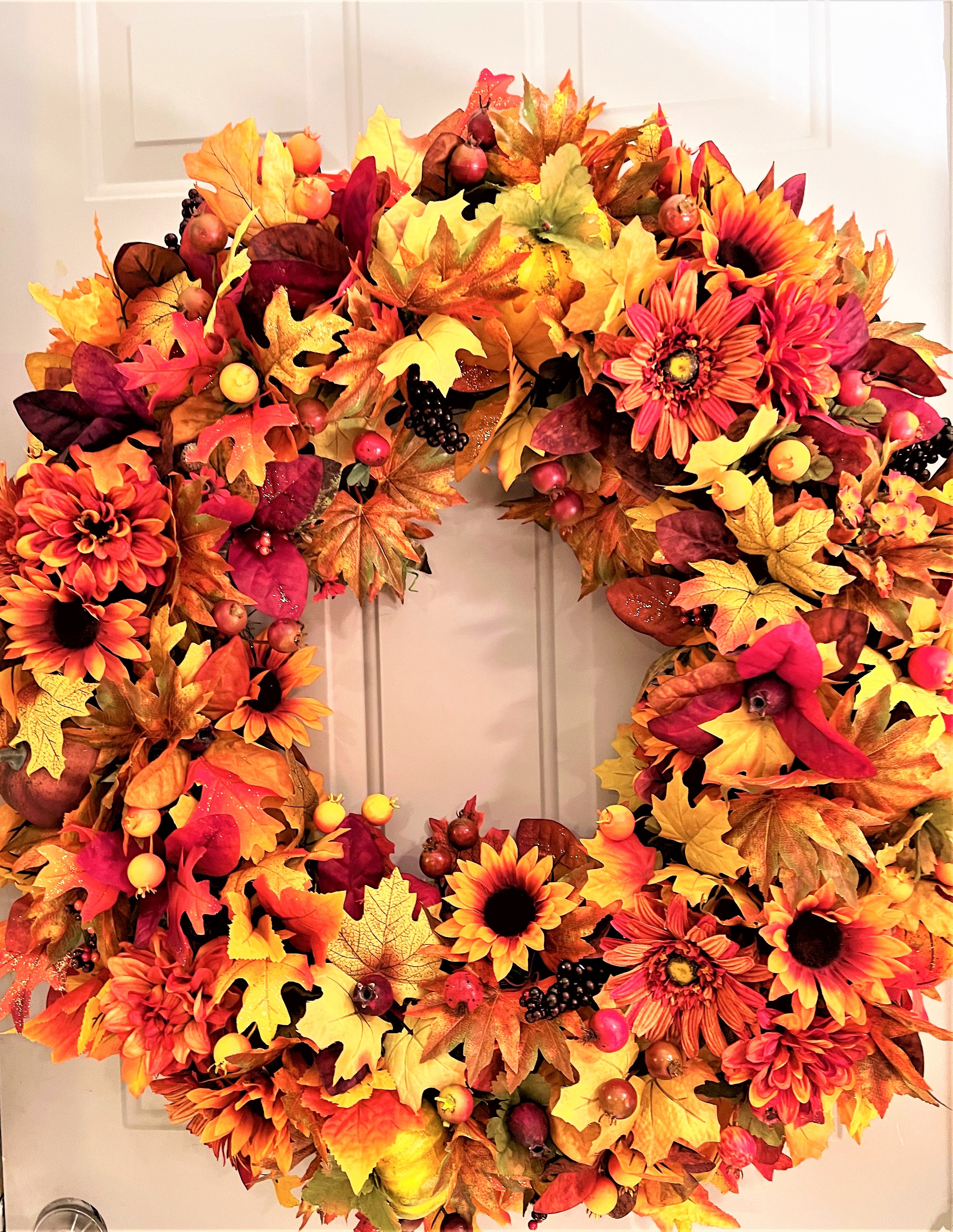 The Ultimate Fall Wreath 30 inches Diameter X 6 Depth