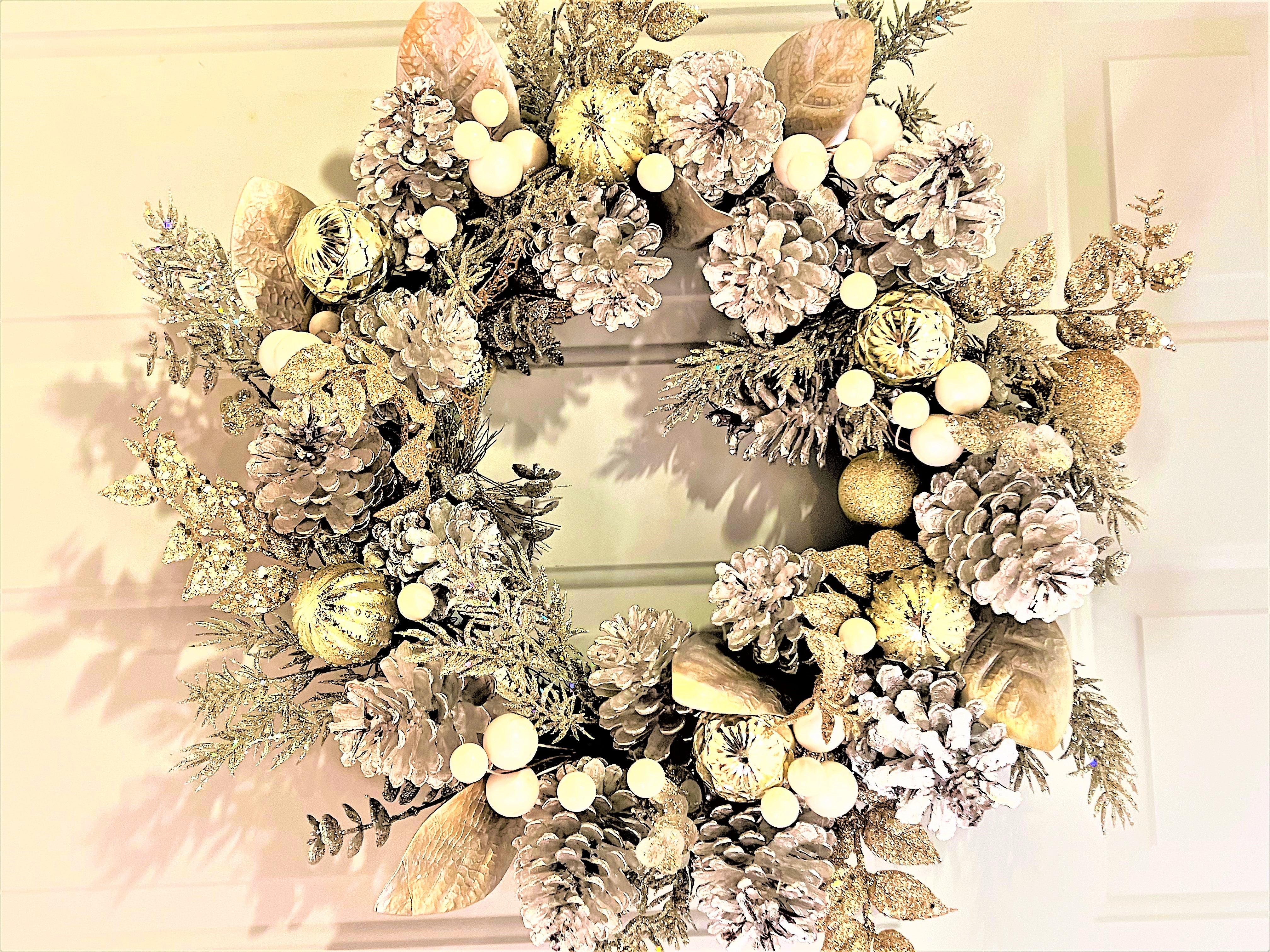 Walking In Winter Wonderland Wreath 25 inches Diameter