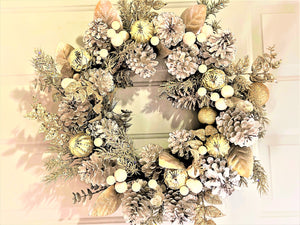 Walking In Winter Wonderland Wreath 25 inches Diameter