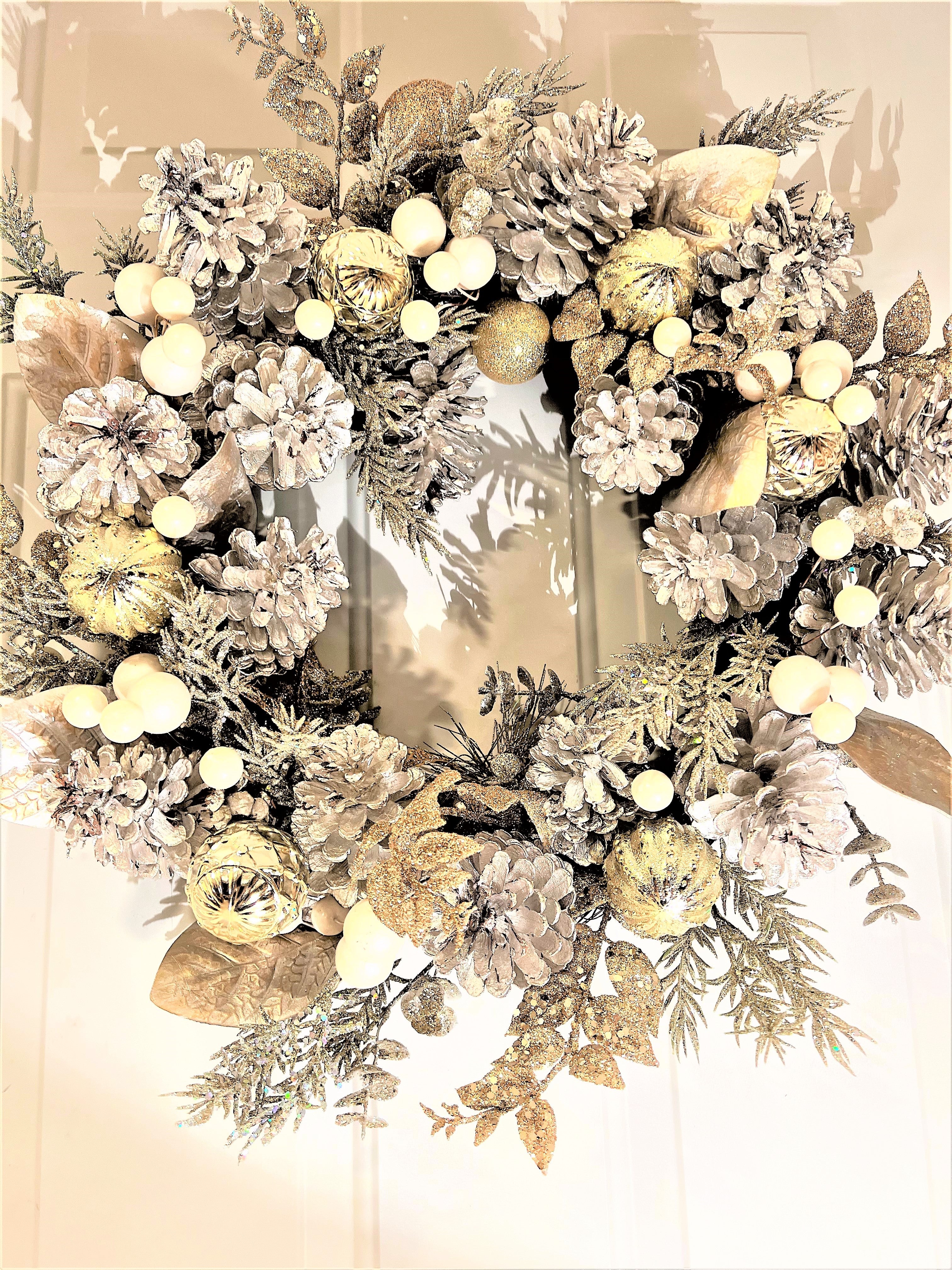 Walking In Winter Wonderland Wreath 25 inches Diameter