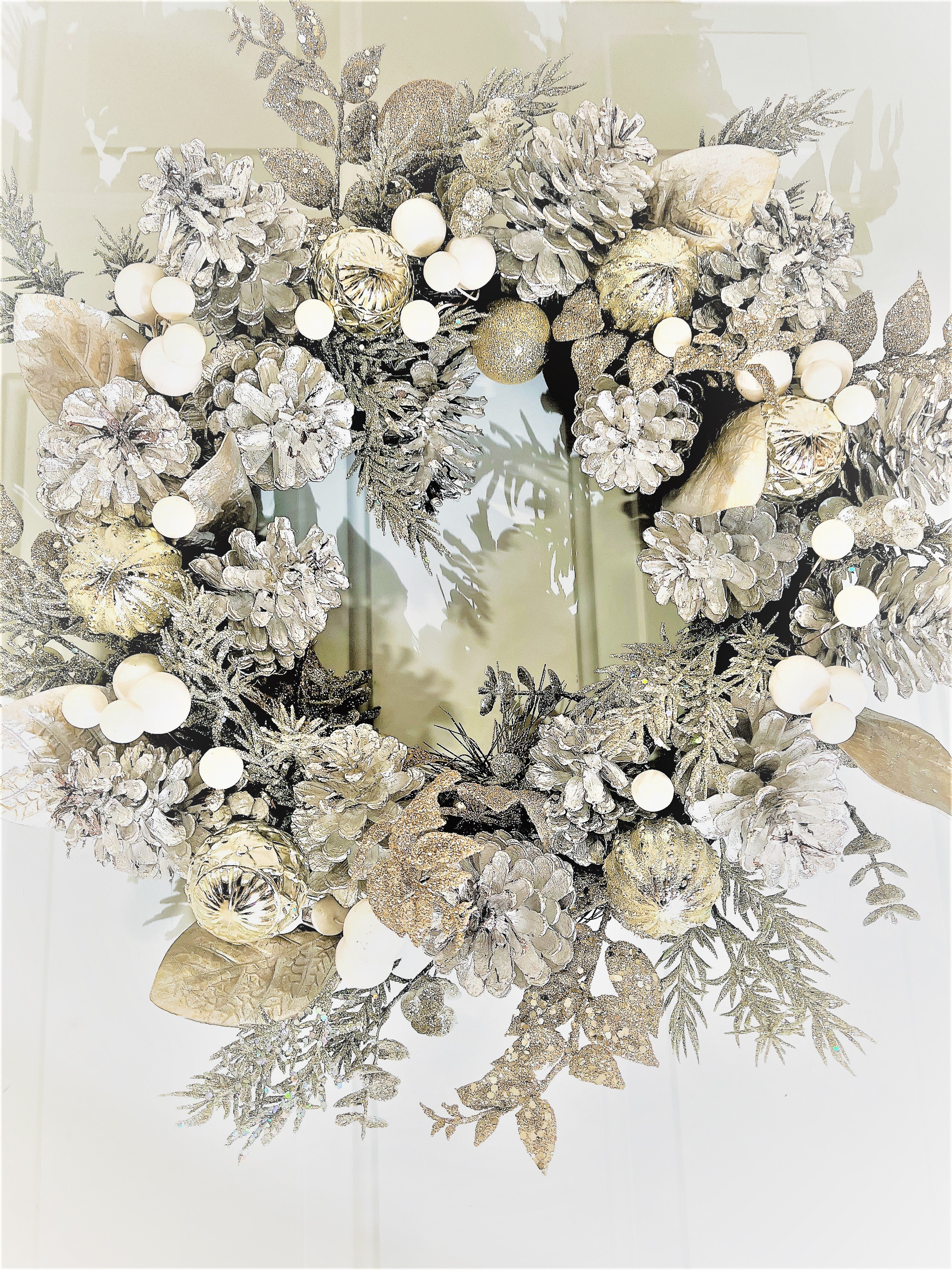 Walking In Winter Wonderland Wreath 25 inches Diameter