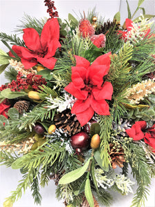 Winter Front Door Basket 15"