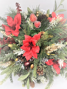 Winter Front Door Basket 15"