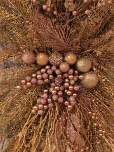 Gold Berry Swag Wreath 35" x 15"