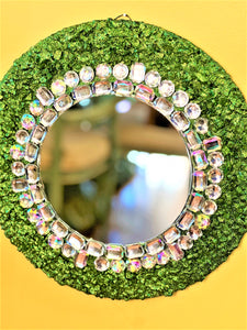 Customized Mirror -Modern Round Art décor Mirror- Valentine Mirror- 14 Inches Round