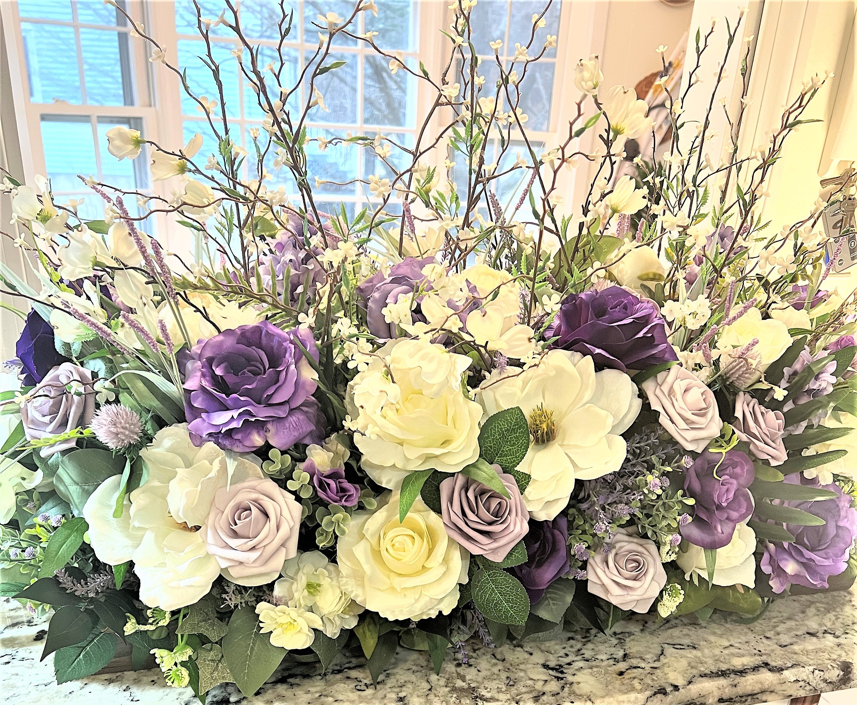 Luxury Centerpiece, Table Centerpiece 32" L X 14" W X 22" H