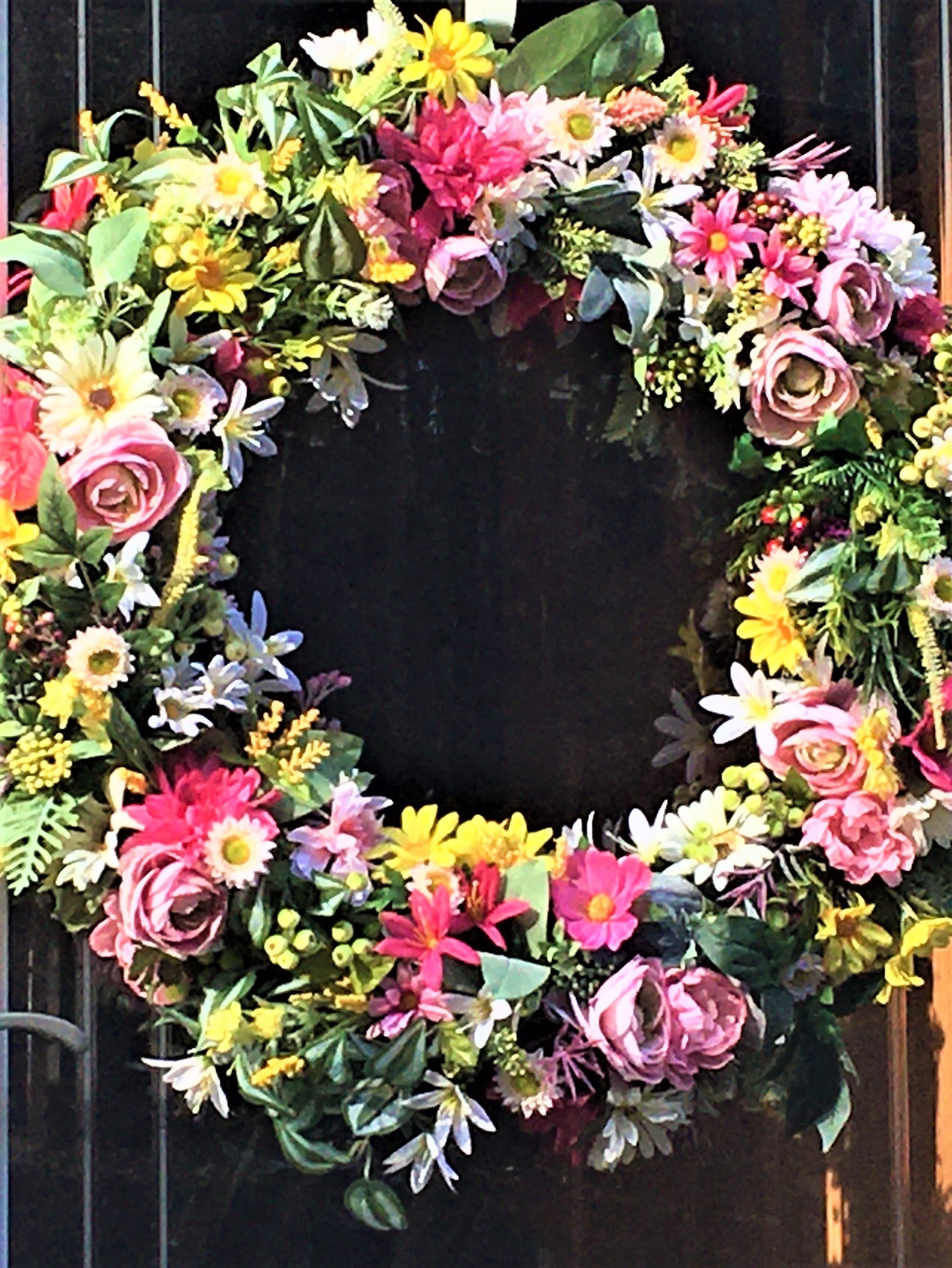 Luxury Floral Wreath- Spring-Summer  30"