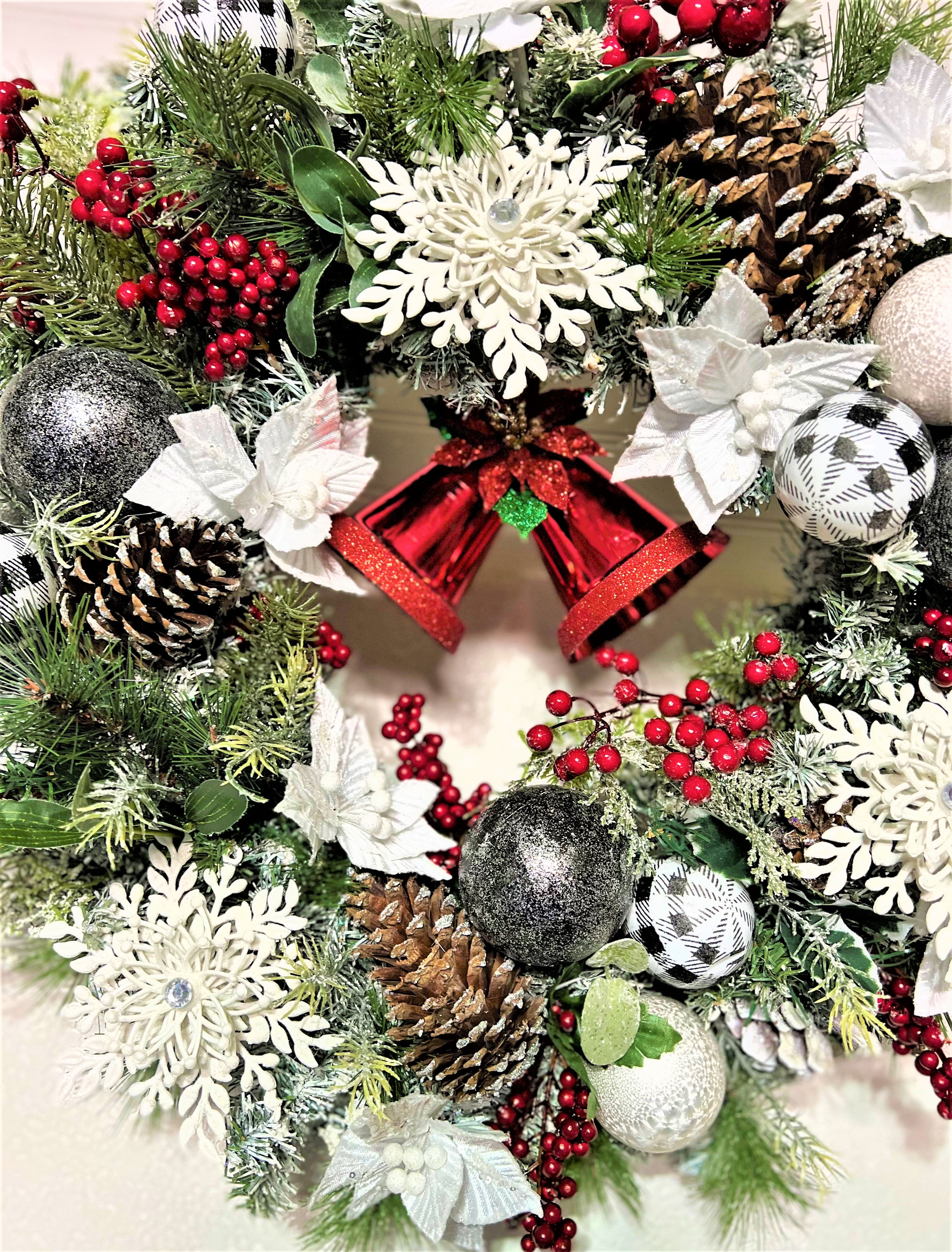Ring The Bell Christmas Wreath 26"