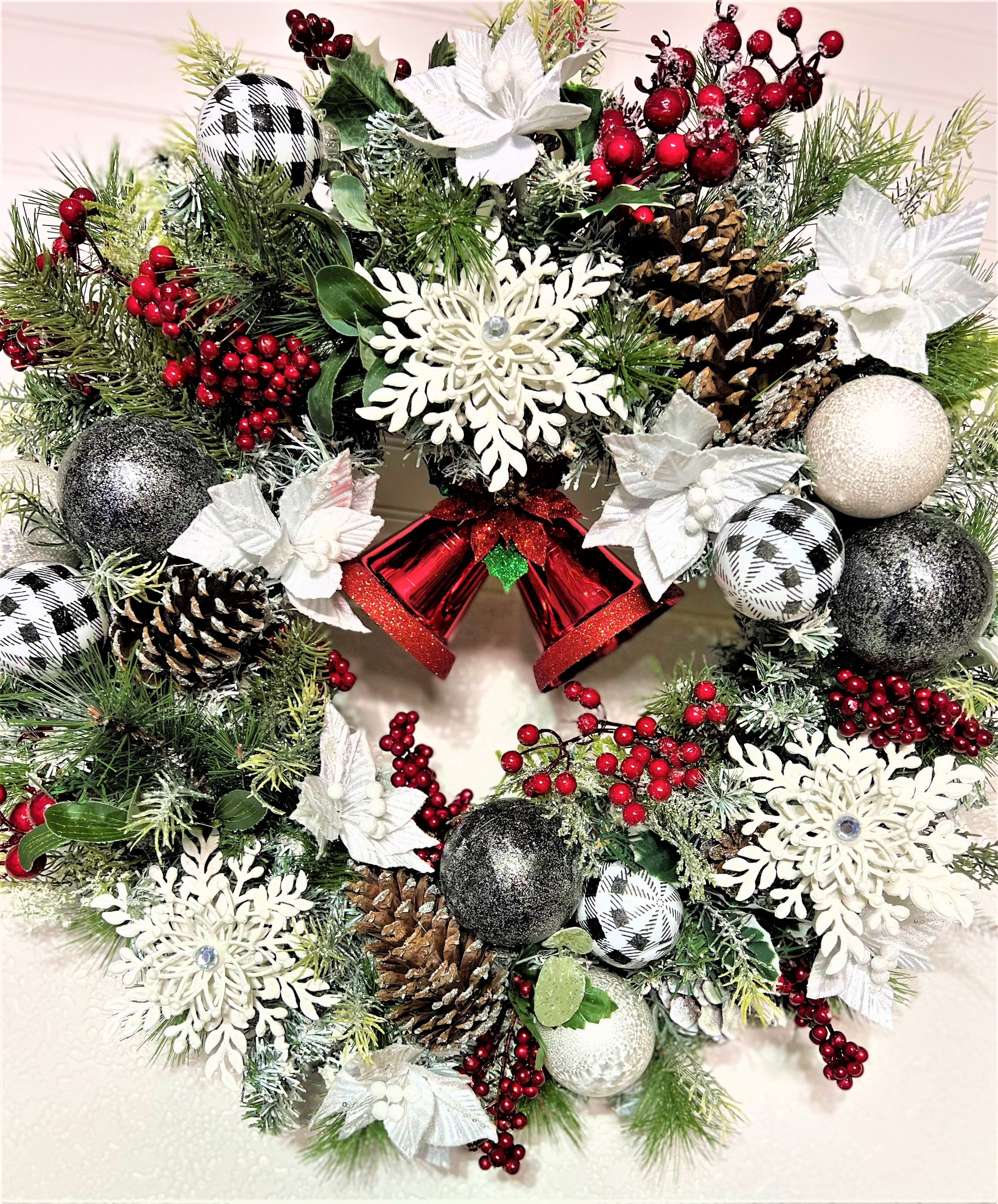Ring The Bell Christmas Wreath 25"