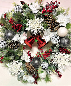 Ring The Bell Christmas Wreath 26"