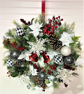 Ring The Bell Christmas Wreath 26"