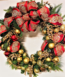 Festive Luxury Christmas Wreath 30"