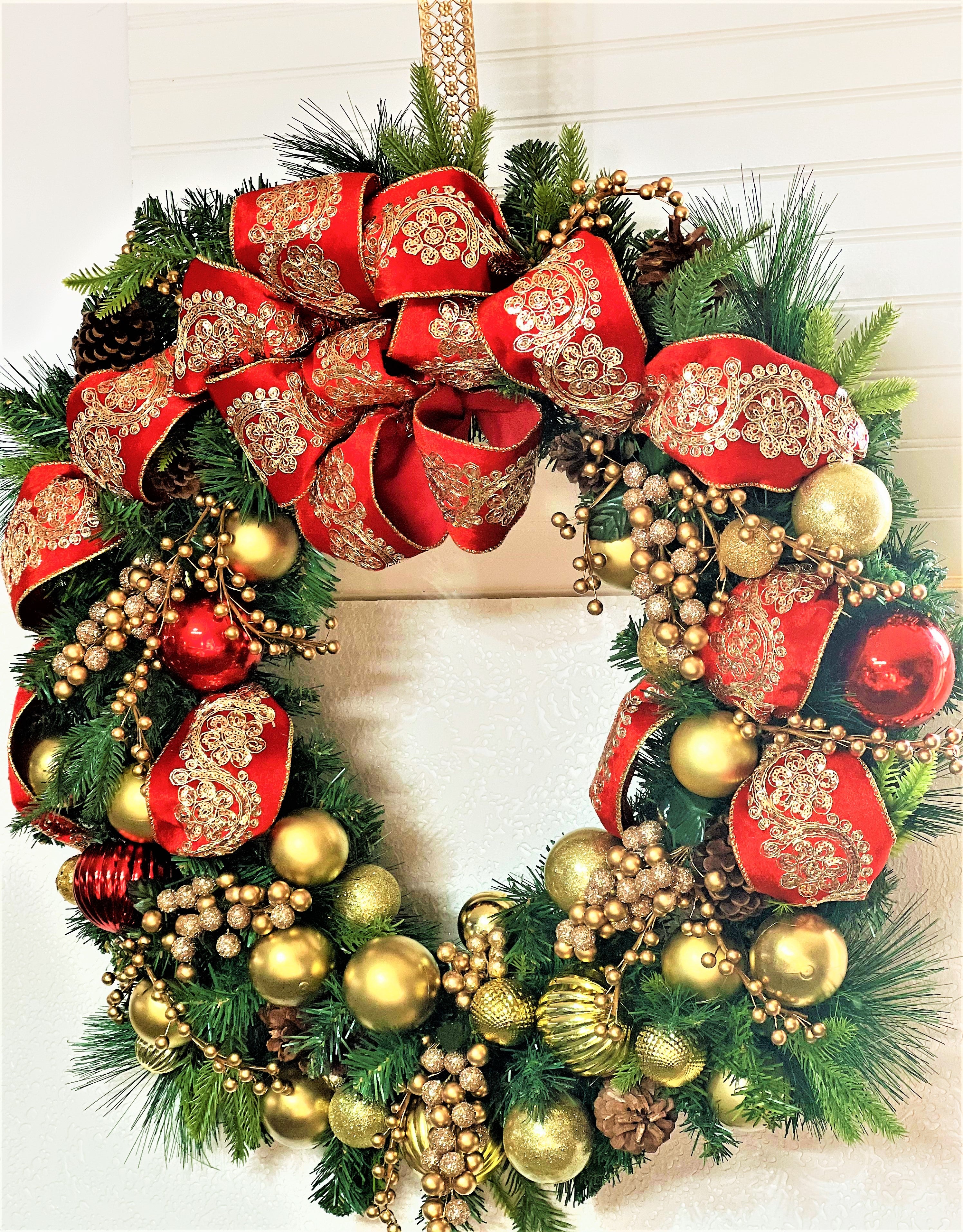 Festive Luxury Christmas Wreath 30"