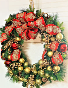 Festive Luxury Christmas Wreath 30"