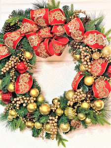 Festive Luxury Christmas Wreath 30"