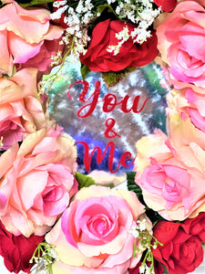 You & Me Valentine Wreath, 18" X 5" Depth
