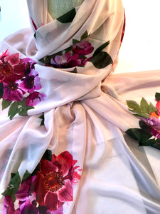 Scarf,Festive Wrap Scarf, 70" L x 30 " W Scarf