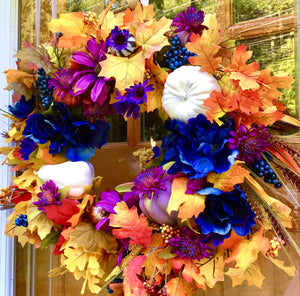 Harvest Fall Wreath 25 x 25 "