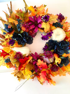 Harvest Fall Wreath 25 x 25 "