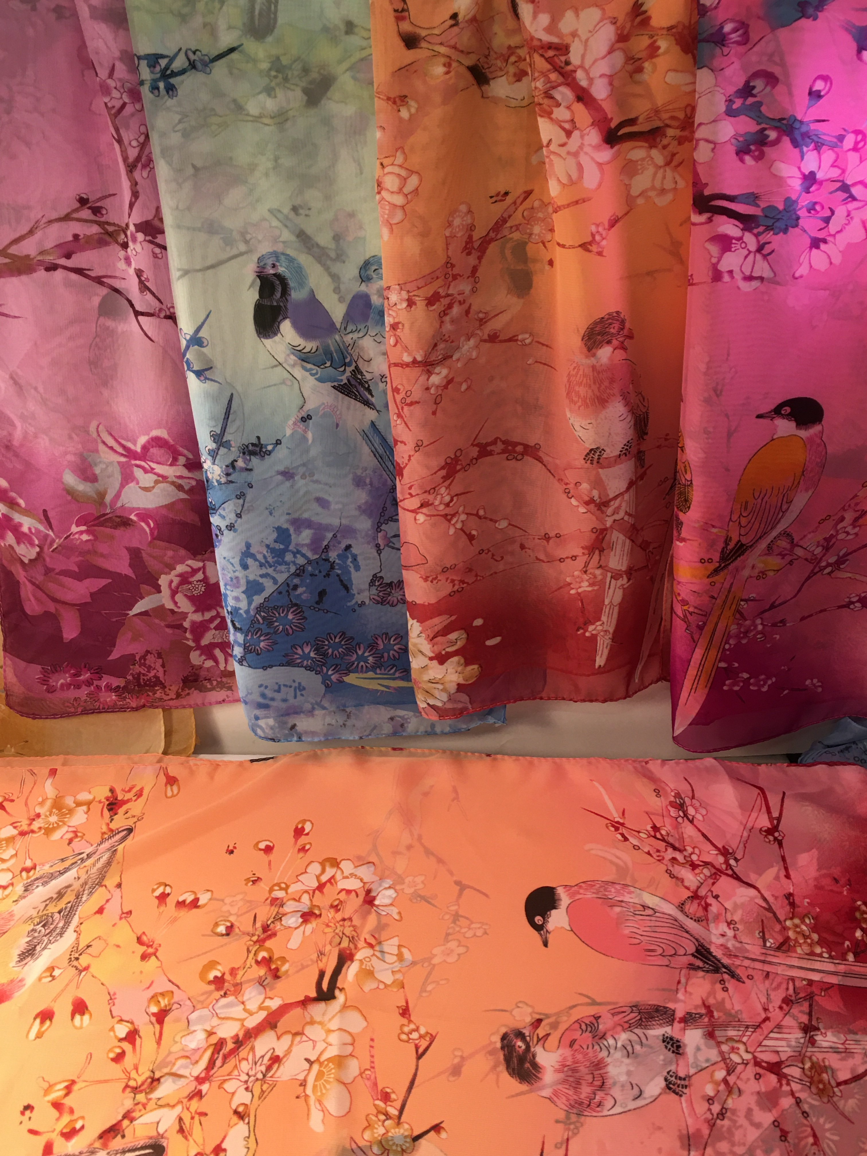 Summer Garden Scarf 58 x 20"