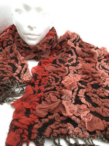 Crinkle Multi Color Long Scarf 64 x 11" Multi Color- Select your color