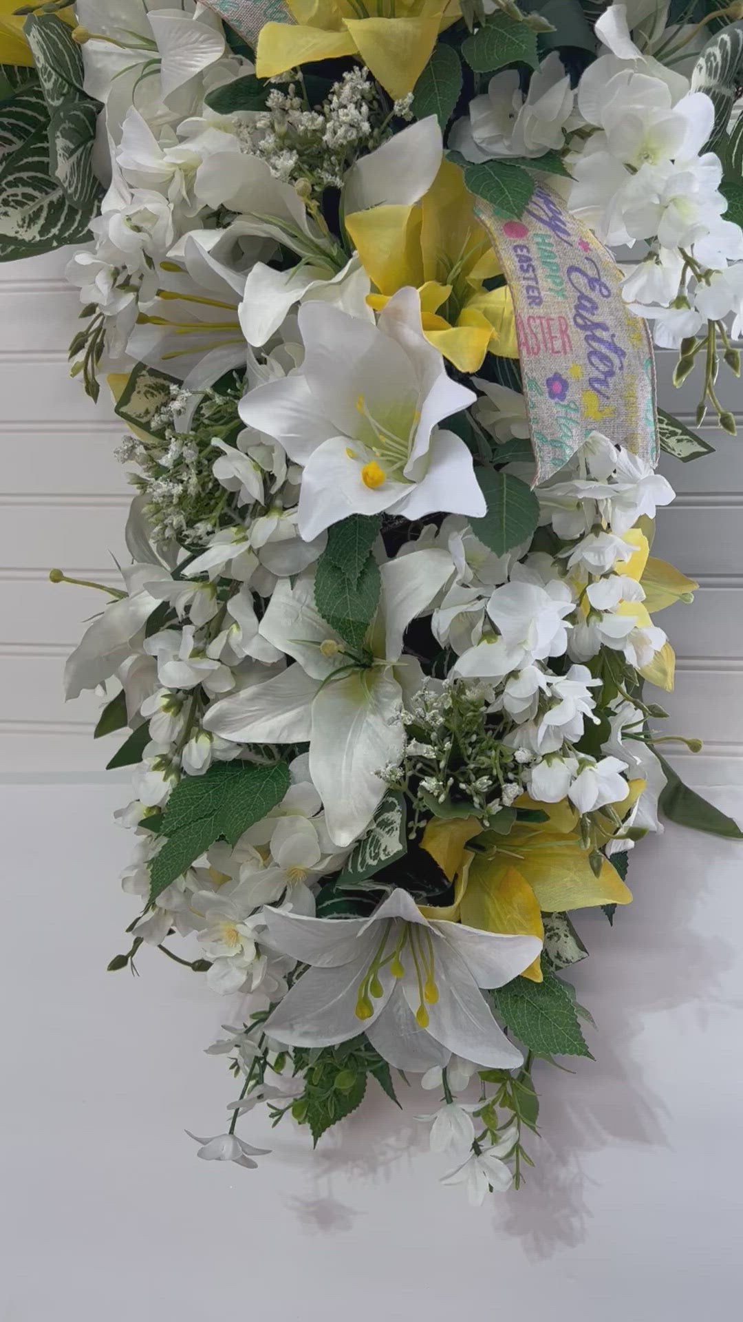 Easter Cross Wreath 32" L X 23" W X 6" Depth