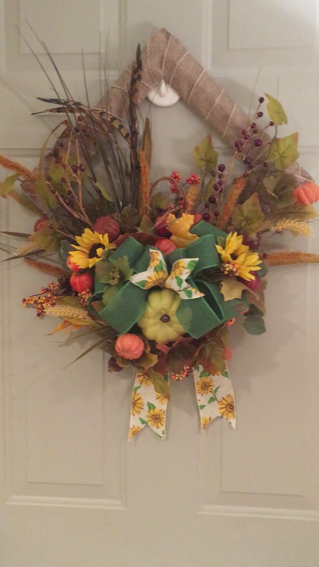 Harvest Pumpkin Wreath,  25 "