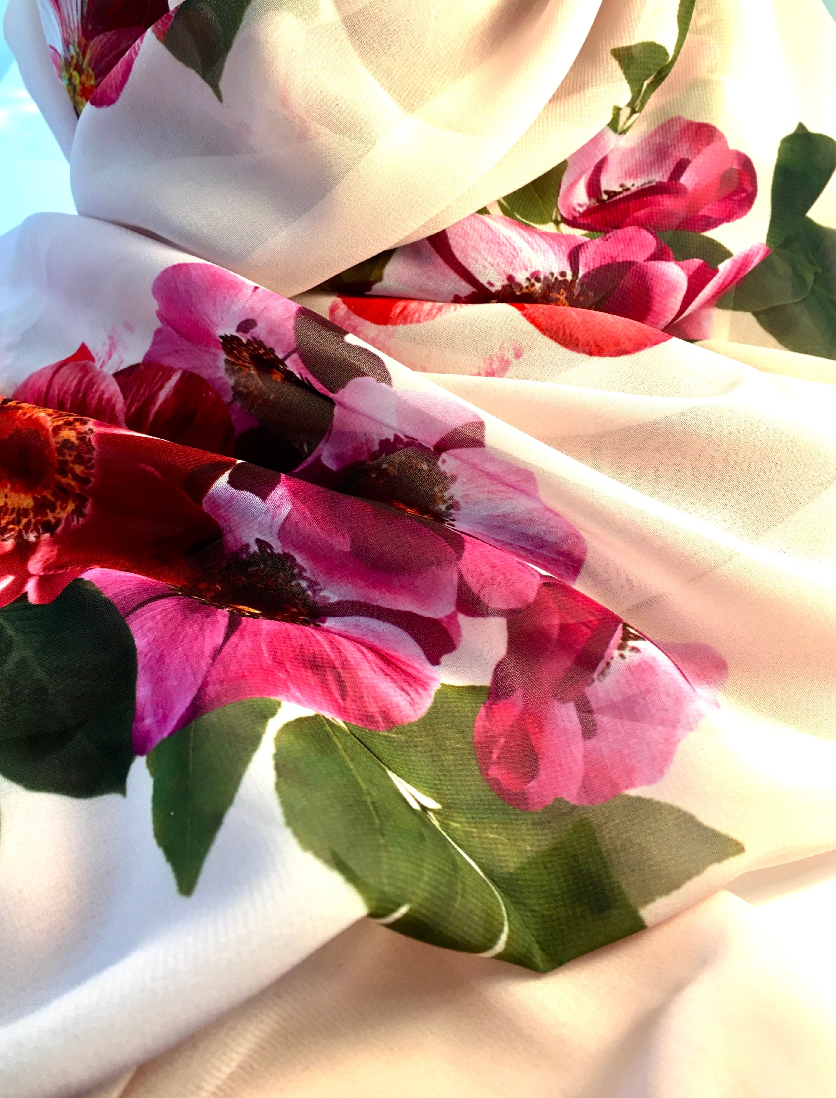 Scarf,Festive Wrap Scarf, 70" L x 30 " W Scarf