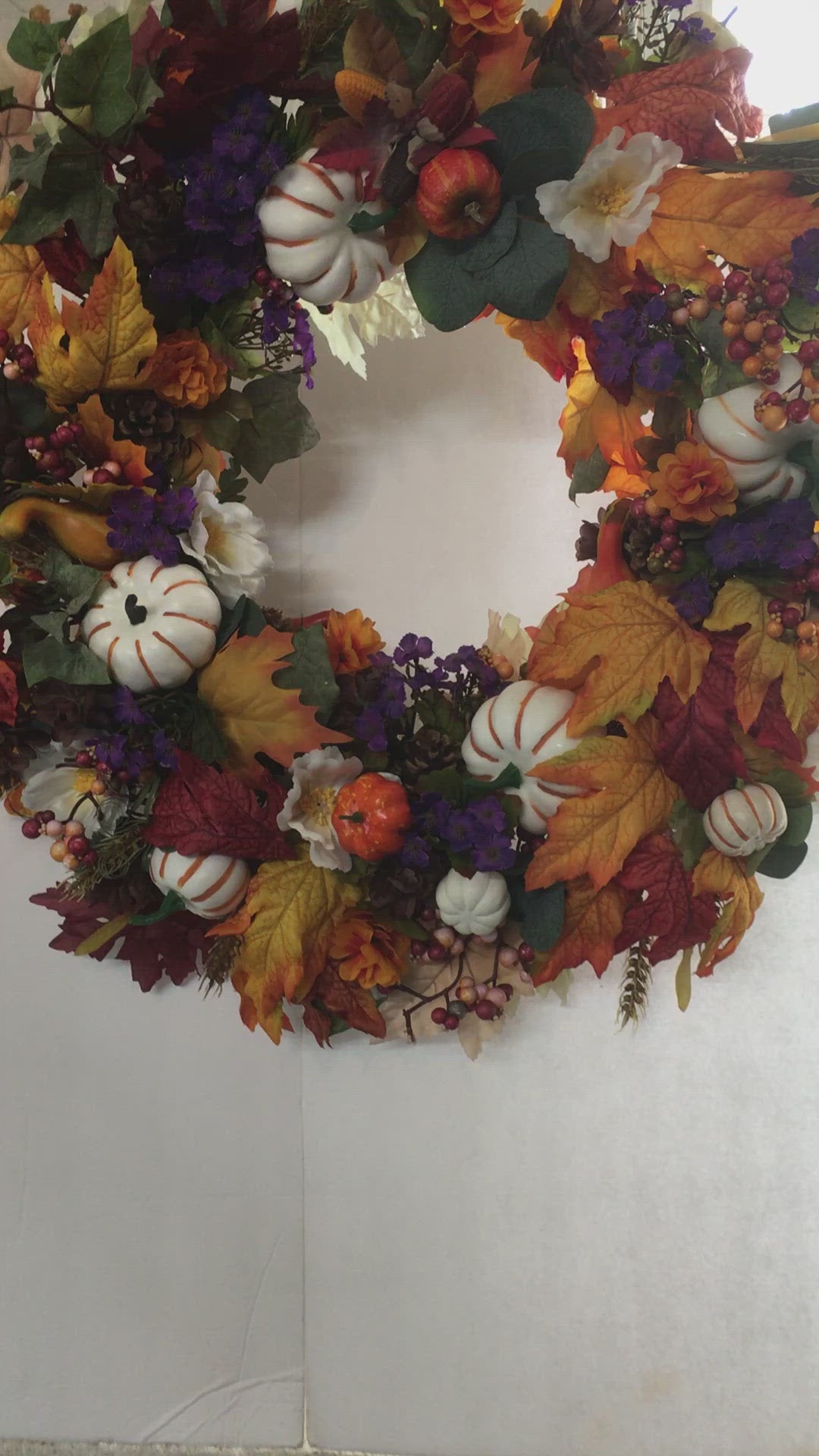 Fall Harvest Berry Wreath,  26"