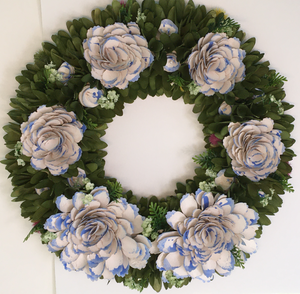 Wood Chip Wreath 20 x 20"