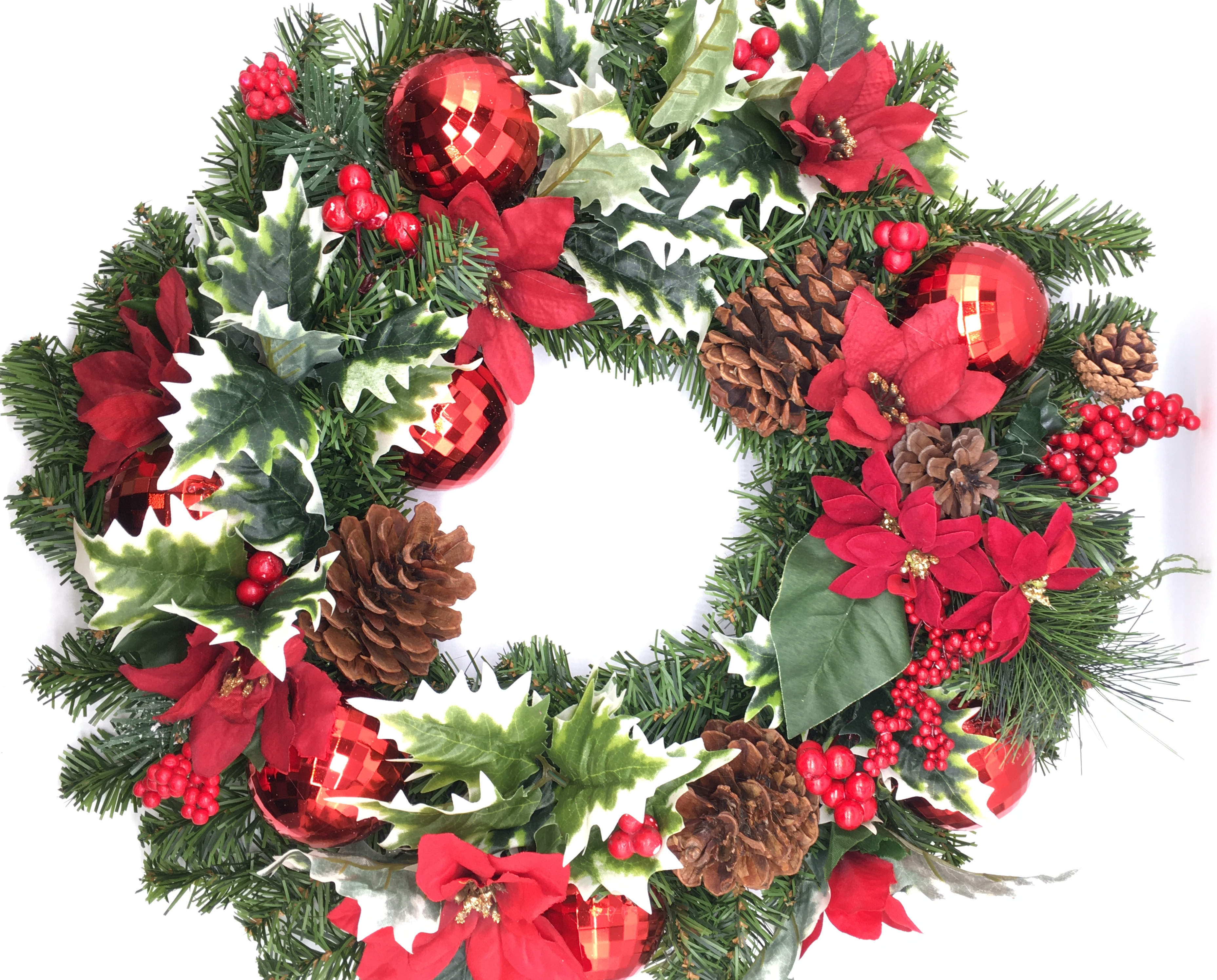 Happy Holiday Wreath 24"