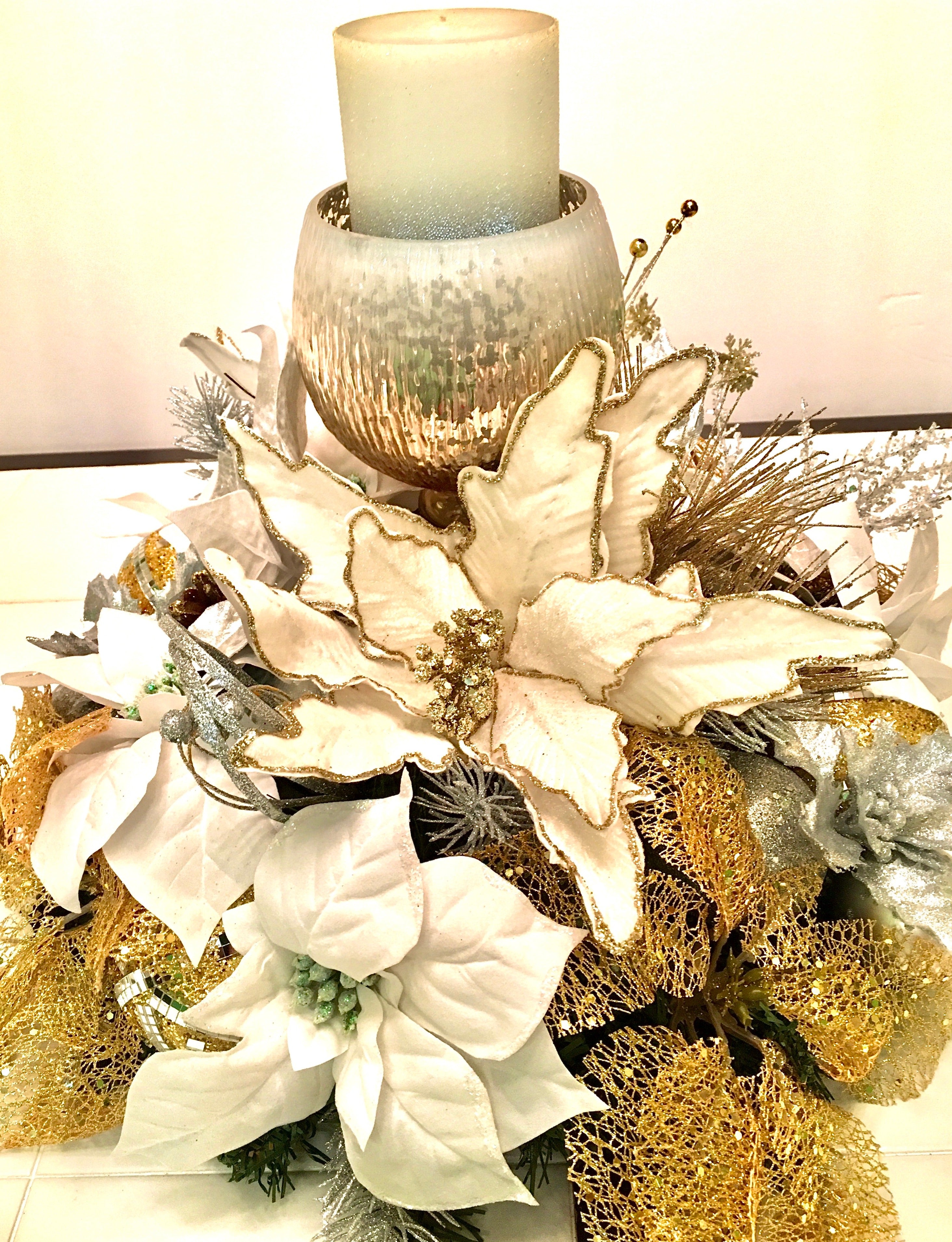Sparkling Branch Winter Centerpiece, 22 x 14"